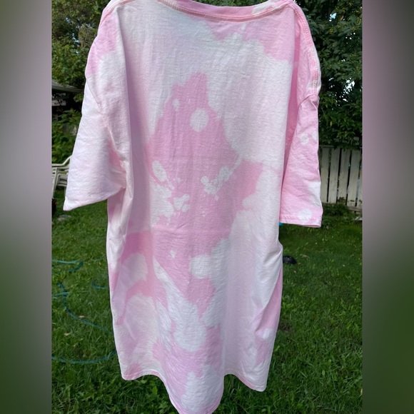 🦖 T-Rex Plumbing Heating & Gas Ltd. Acid Wash Bleach Pink  US L Tee Shirt 🦖 - Picture 8 of 10